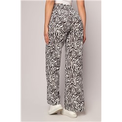 Брюки Мадагаскар, белый/темно-коричневый