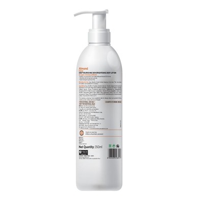 ALMOND HONEY Body Lotion, VLCC (МИНДАЛЬ И МЁД увлажняющий лосьон для тела), с дозатором, 350 мл.