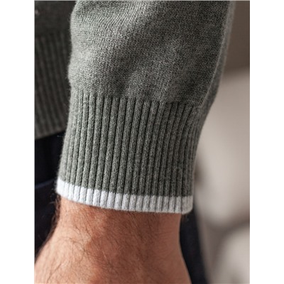 Кардиган на молнии из хлопка с нейлоном