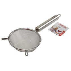 Сито (дуршлаг) 10 см нержавеющая сталь WEBBER BE-7360 металлическая ручка