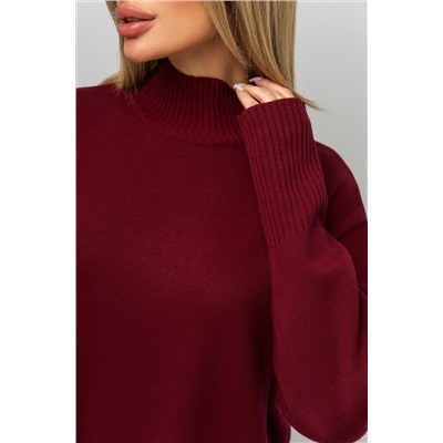 Женский джемпер оверсайз с воротником-стойкой Happyfox