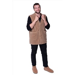 Мужской жилет из верблюжьей шерсти оптом (MEN VEST WOOL, цвет CAMEL)