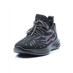 HA101-3 BLACK Кроссовки мужские (текстиль)