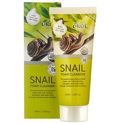EKEL Пенка д/умывания с муцином улитки  Foam Cleanser Snail 100мл