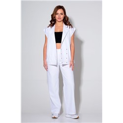 Liona Style 868 белый, Брюки,  Жилет