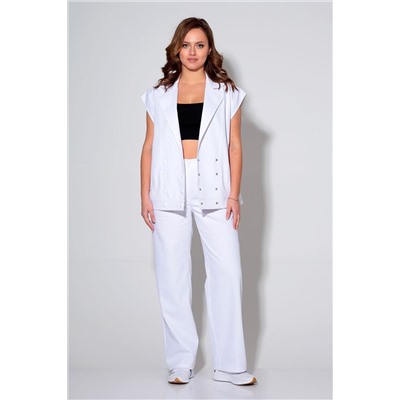 Liona Style 868 белый, Брюки,  Жилет