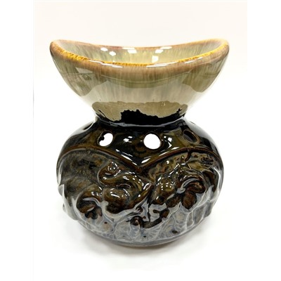 Аромалампа ИГРАЮЩИЕ СЛОНЫ (керамика, разные цвета, 11 см.), 1 шт.