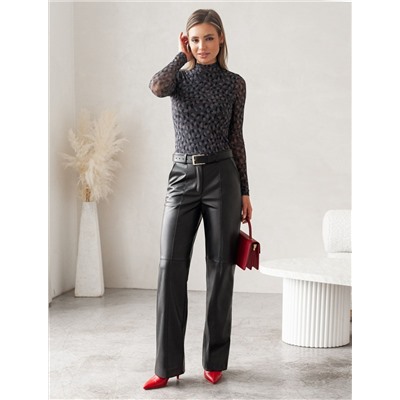 Водолазка с прозрачными рукавами