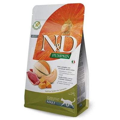 Фармина N&D Cat Pumpkin утка, тыква и мускусная дыня, 0,3кг АГ
