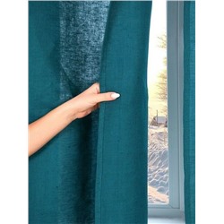 Штора гладкокраш. «Ундина Бирюза» тесьма п/лен 145*260 см.