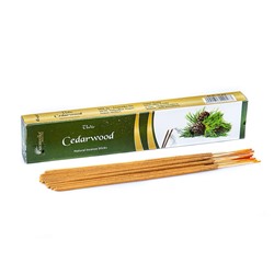 Vedic CEDARWOOD Natural Incense Sticks, Aromatika (КЕДР натуральные ароматические палочки, Ароматика), 15 г.
