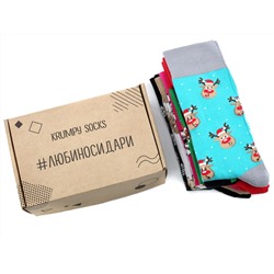 Упаковка - Коробка подарочная от 5 до 8 пар.