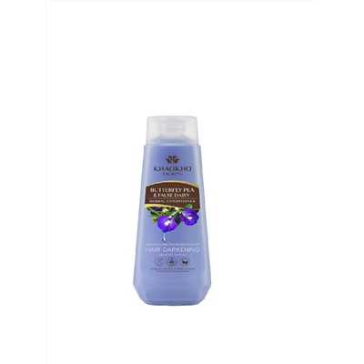 BUTTERFLY PEA & FALSE DAISY Herbal Conditioner HAIR DARKENING, Khaokho (КЛИТОРИЯ И ЭКЛИПТА, Травяной бессульфатный кондиционер ДЛЯ ТЕМНЫХ И ТУСКЛЫХ ВОЛОС, Кхаокхо), 185 мл.