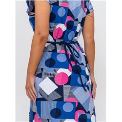 Халат женский Текс-Плюс, цвет голубой синий розовый