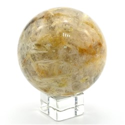 Шар из кварца рутилового (волосатик) диаметр 64мм.