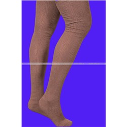 Ажур чулки для бабушек с резинкой вверху, с рисунком