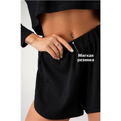 Женская пижама с шортами из ажурного хлопка Happyfox