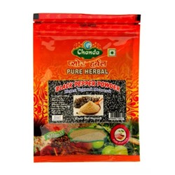 BLACK PEPPER Powder, Chanda (ЧЁРНЫЙ ПЕРЕЦ молотый, Чанда), 50 г.
