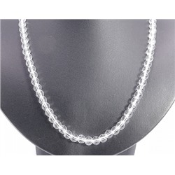 Бусы ГОРНЫЙ ХРУСТАЛЬ - денежный магнит, приносит успех в карьере и в бизнесе (бусины по 6 мм., 46 см., 25 г.), 1 шт.