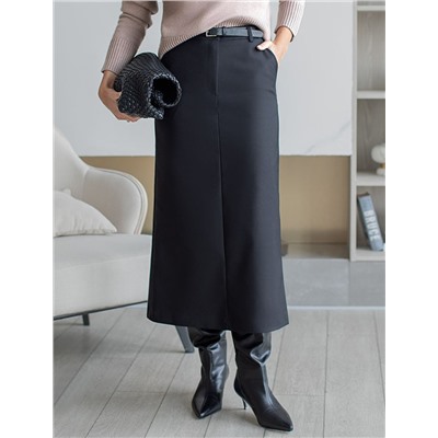 Юбка из плотной эластичной ткани из хлопка с нейлоном