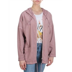 881 PINK Худи длинное женское (95% хлопок, 5% полиэстер) размер 60