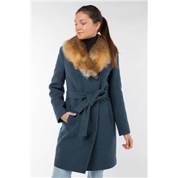 02-2951 Пальто женское утепленное (пояс)