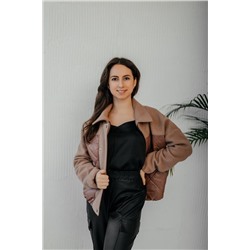 Стильная леди М-669 шоколад, Куртка