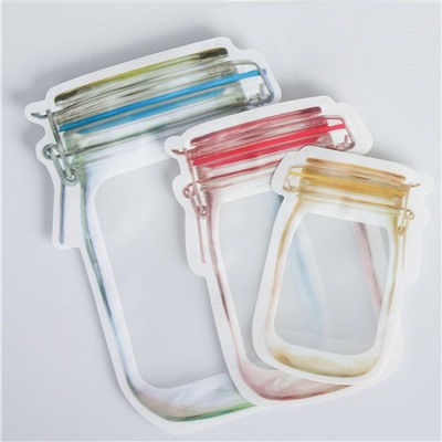 Пакеты "Баночки" с ZIP-LOCK c защелкой, 3шт