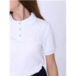 Футболка-поло "Джейн" белый