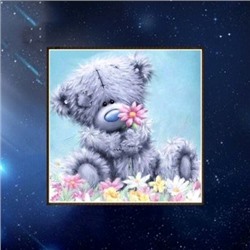 Стразовая картина «Мишка» 30*30 см