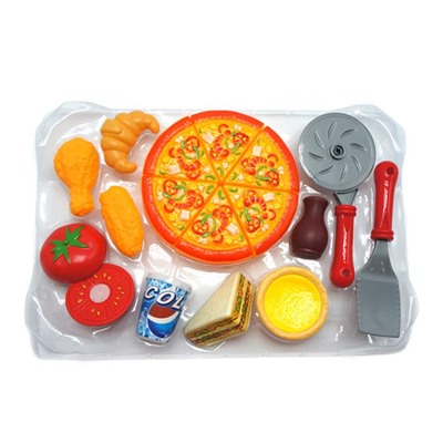 Продукты Фаст-фуд (кола, пицца, фри) 37*25см / коробка 18-D2