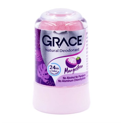 MANGOSTEEN Crystal Deodorant, Grace (МАНГОСТИН кристальный алунитовый дезодорант, Грэйс), 70 г.