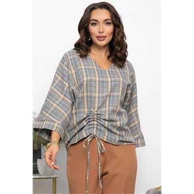 Блуза Ватсон (серо-бежевая) Б14150-12М