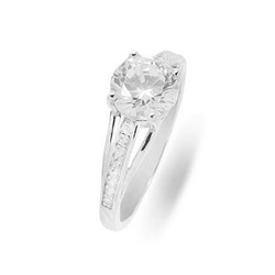 Кольцо из серебра куб.циркон., МЦВ150