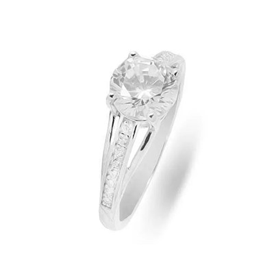 Кольцо из серебра куб.циркон., МЦВ150