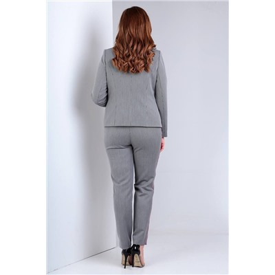 Liona Style 719Б серый+фуксия, Брюки,  Блуза,  Жакет