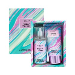 Набор парфюмированный спрей + лосьон для тела SUGAR CREAM, 88 мл. + 90 мл.