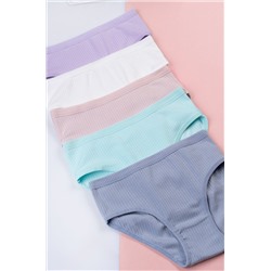 Трусы для девочки в рубчик 5шт. Happyfox