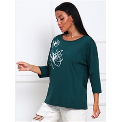 Дженни - футболка изумруд