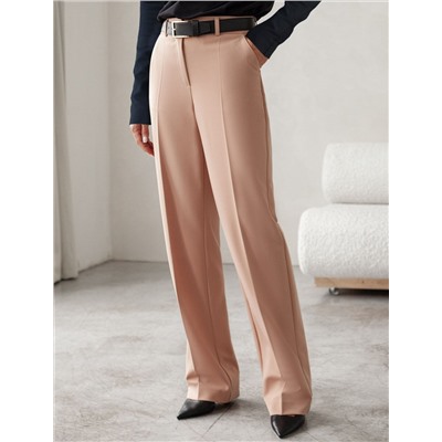 Брюки прямого кроя из поливискозы с эластаном