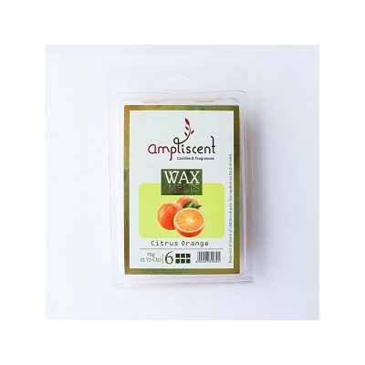 Wax Melts CITRUS ORANGE, AmpLiscent (Аромавоск для аромалампы АПЕЛЬСИН), уп. 78 г. (6 кубиков)