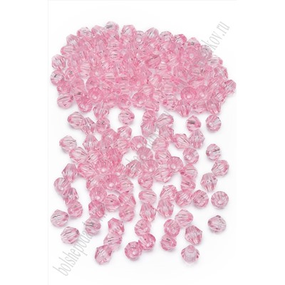 Бусины граненые 6 мм*500 гр (SF-7395) светло-розовый №2