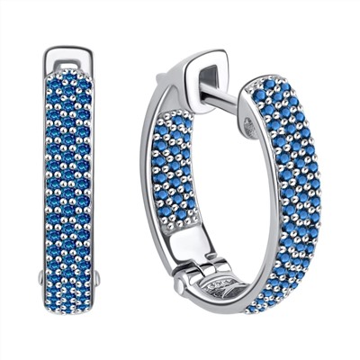 Серьги из серебра куб.циркон., Л-12238с