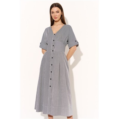 DiLiaFashion 0756 черно-белая_полоска, Платье