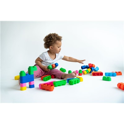 Детская игрушка для ванной "Мягкие кирпичики" Серия «Baby Toys» (5 штук)