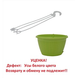 Подвесное Ротанг 4,5 фисташк с белыми усами