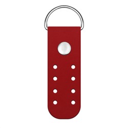 Кожа - Пришивное полукольцо мини Red hot