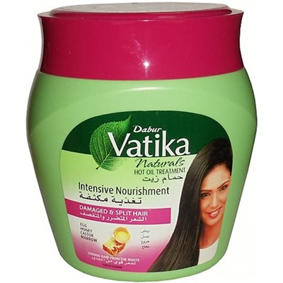 VATIKA hair mask INTENSIVE NOURISHMENT, Dabur (Маска для волос ИНТЕНСИВНОЕ ПИТАНИЕ, Дабур Ватика), 500 г.