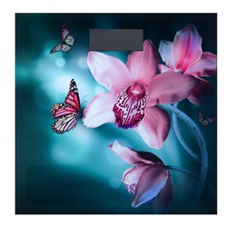 Весы напольные электронные Flower Collection, нагр. 180кг, 28х28х0,5см