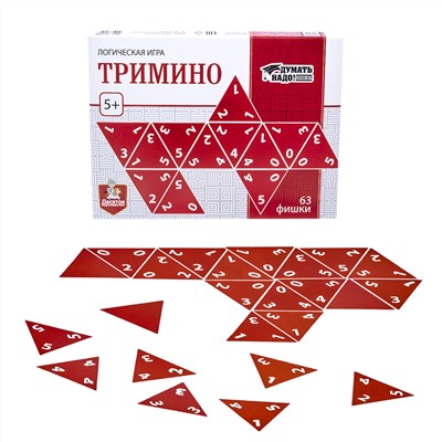 Логическая настольная игра для детей «Тримино»